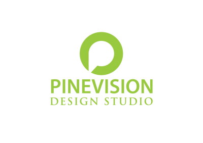 Pinevision Vertical Logo Green
