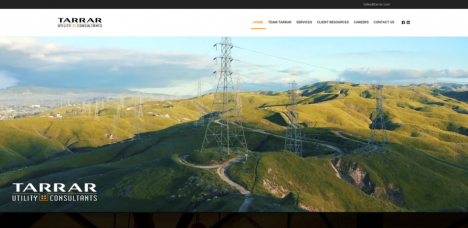 Tarrar Utility Consultants website screenshot