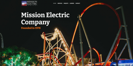 Mission Electric Company website screenshot