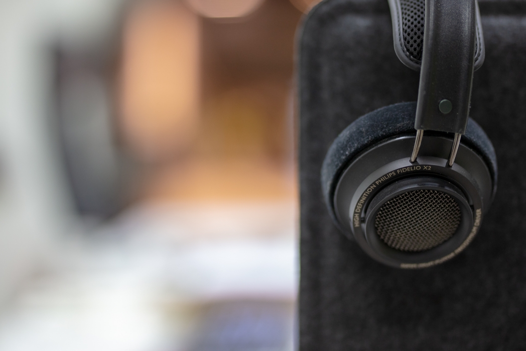 Headphones on chair