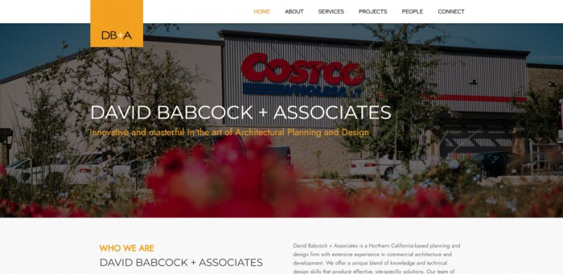 Screenshot of David and Babcock Website