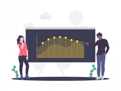 Graphic of person looking at a chart