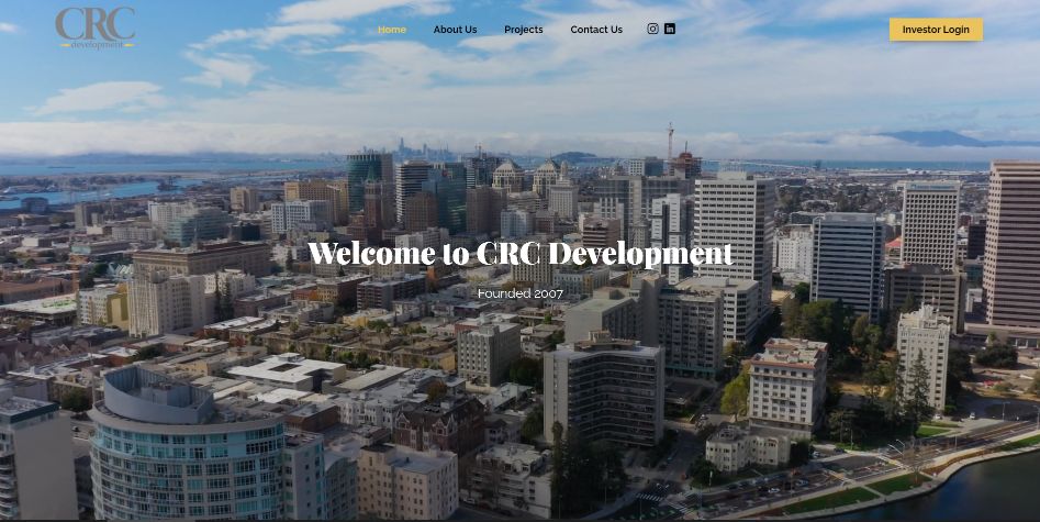 Screenshot of CRC Development Website