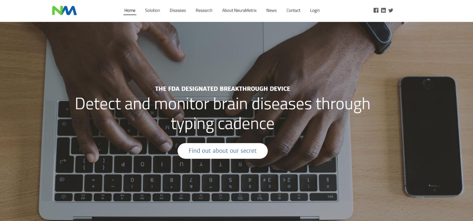 NeuraMetrix Website Screenshot