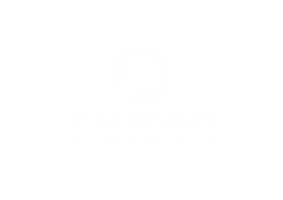 Pinevision Vertical Logo White
